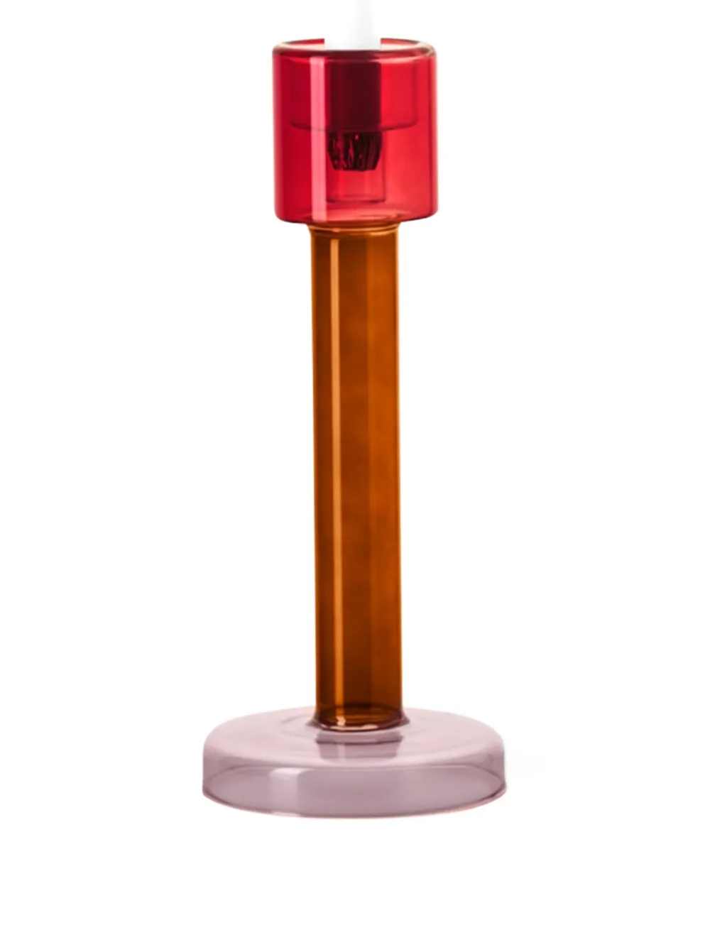 Bole Glass Cylindrical Candle Holder (28.9cm X 12cm)