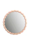 &k Amsterdam Zigzag round mirror (50cm) - Neutrals