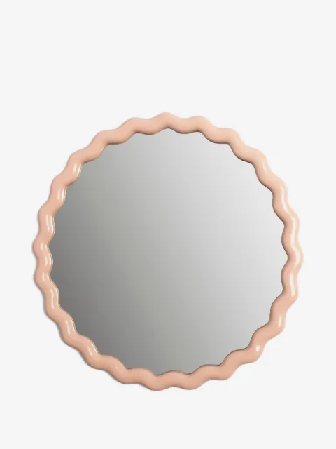 &k Amsterdam Zigzag round mirror (50cm)
