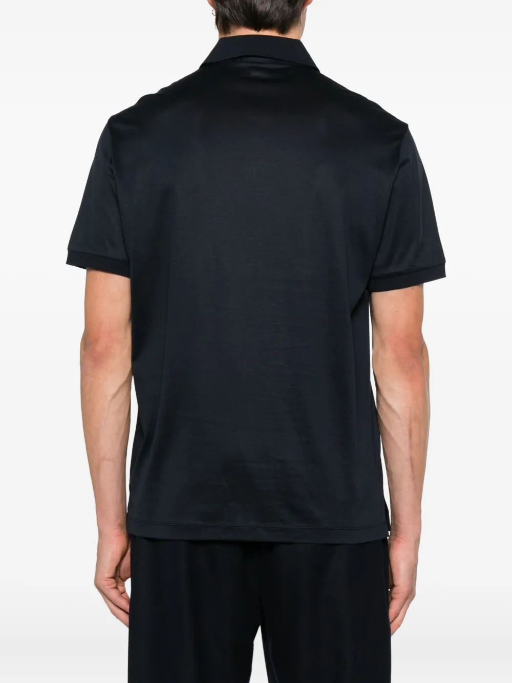 Emporio Armani Poloshirt met geborduurd logo Blauw