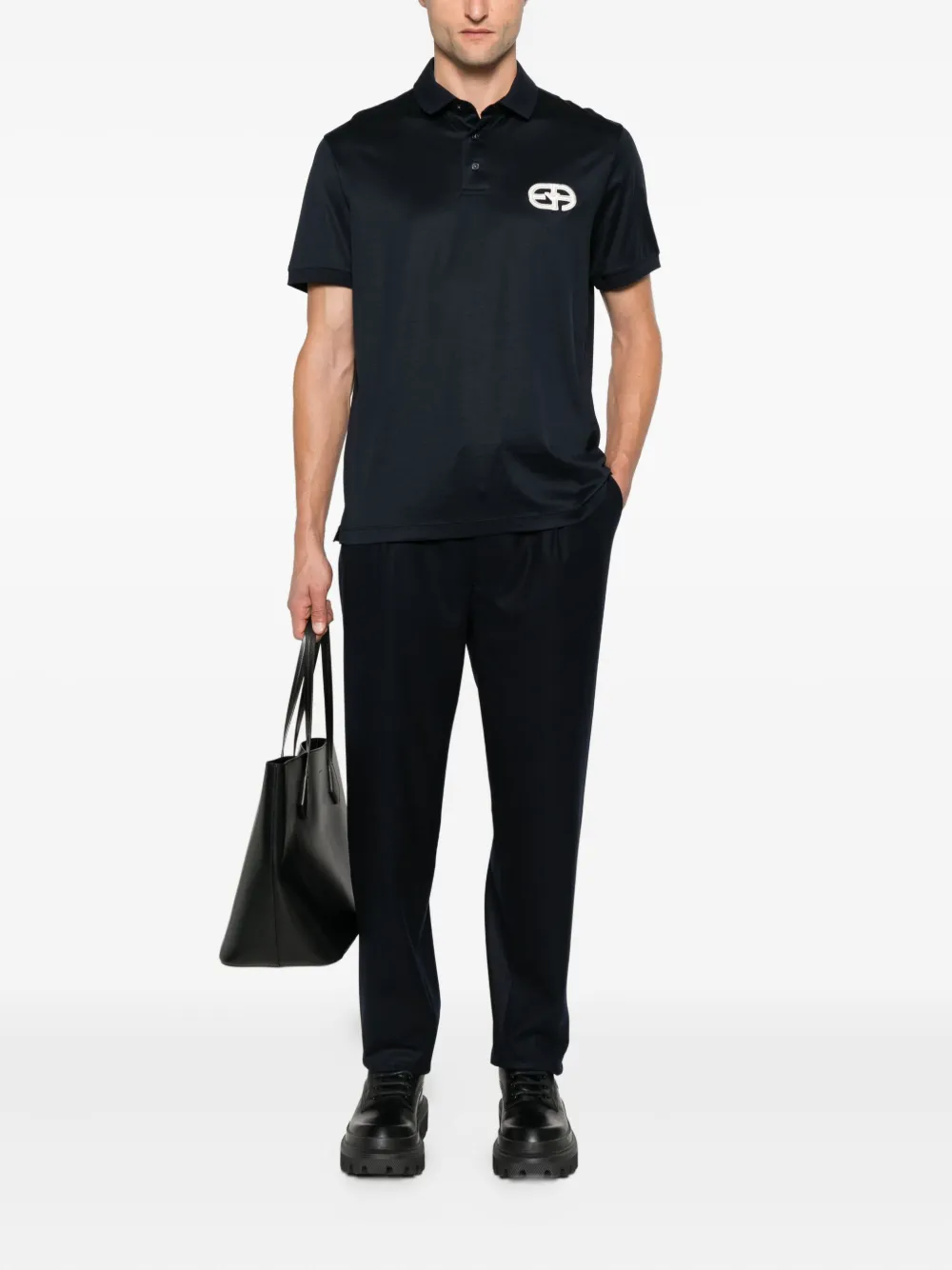 Emporio Armani logo-embroidered polo shirt | Image 2