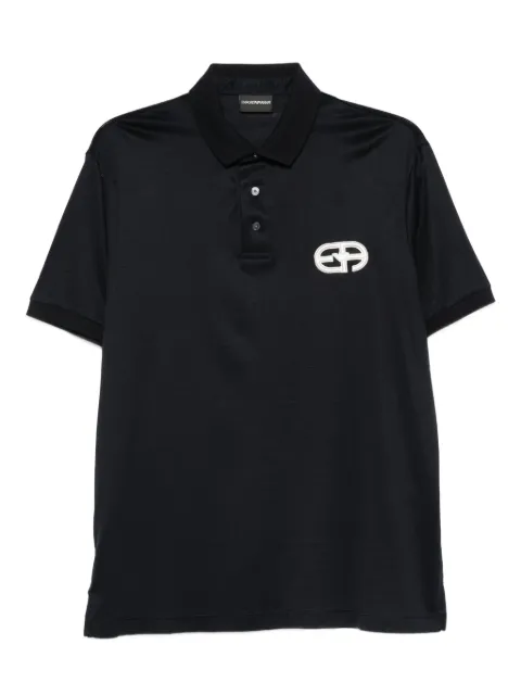 Emporio Armani logo-embroidered polo shirt
