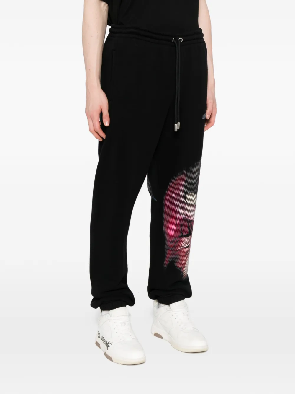 Off-white Graphic Printed Track Pants In Black
