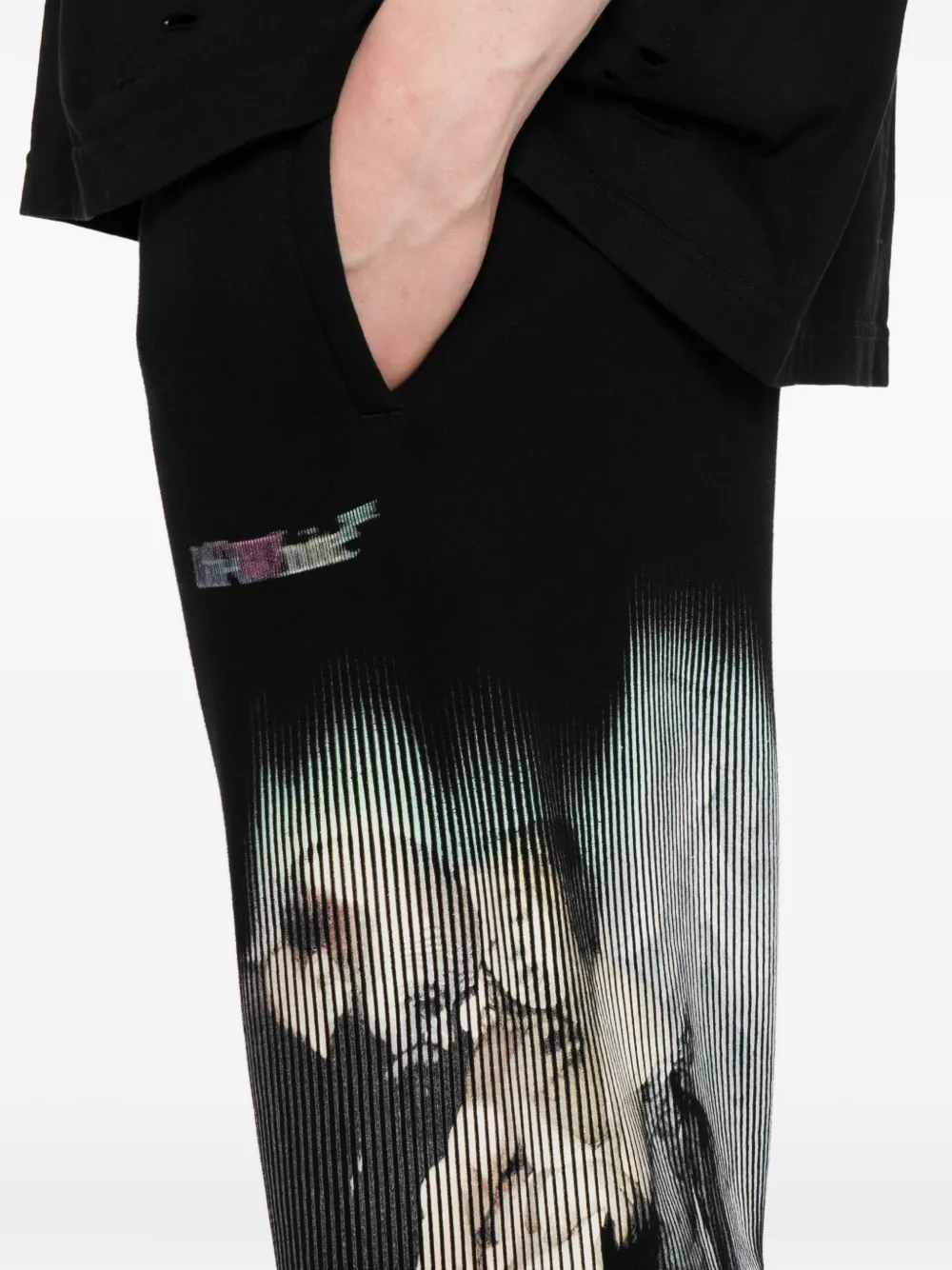 Off-white Graphic Printed Track Pants In Black