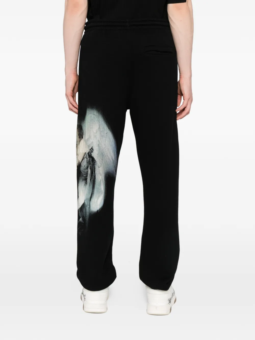 Off-white Graphic Printed Track Pants In Black