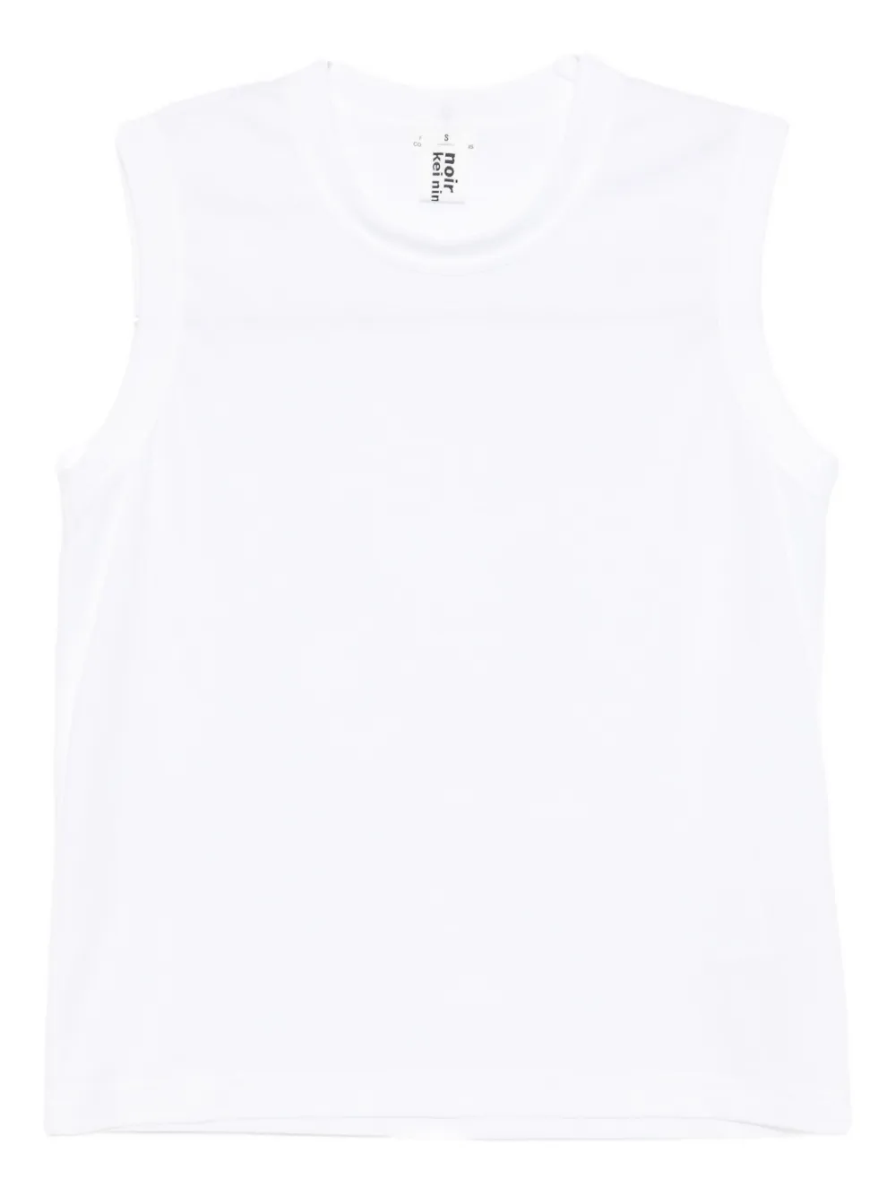 Noir Kei Ninomiya Cotton Tank Top In White