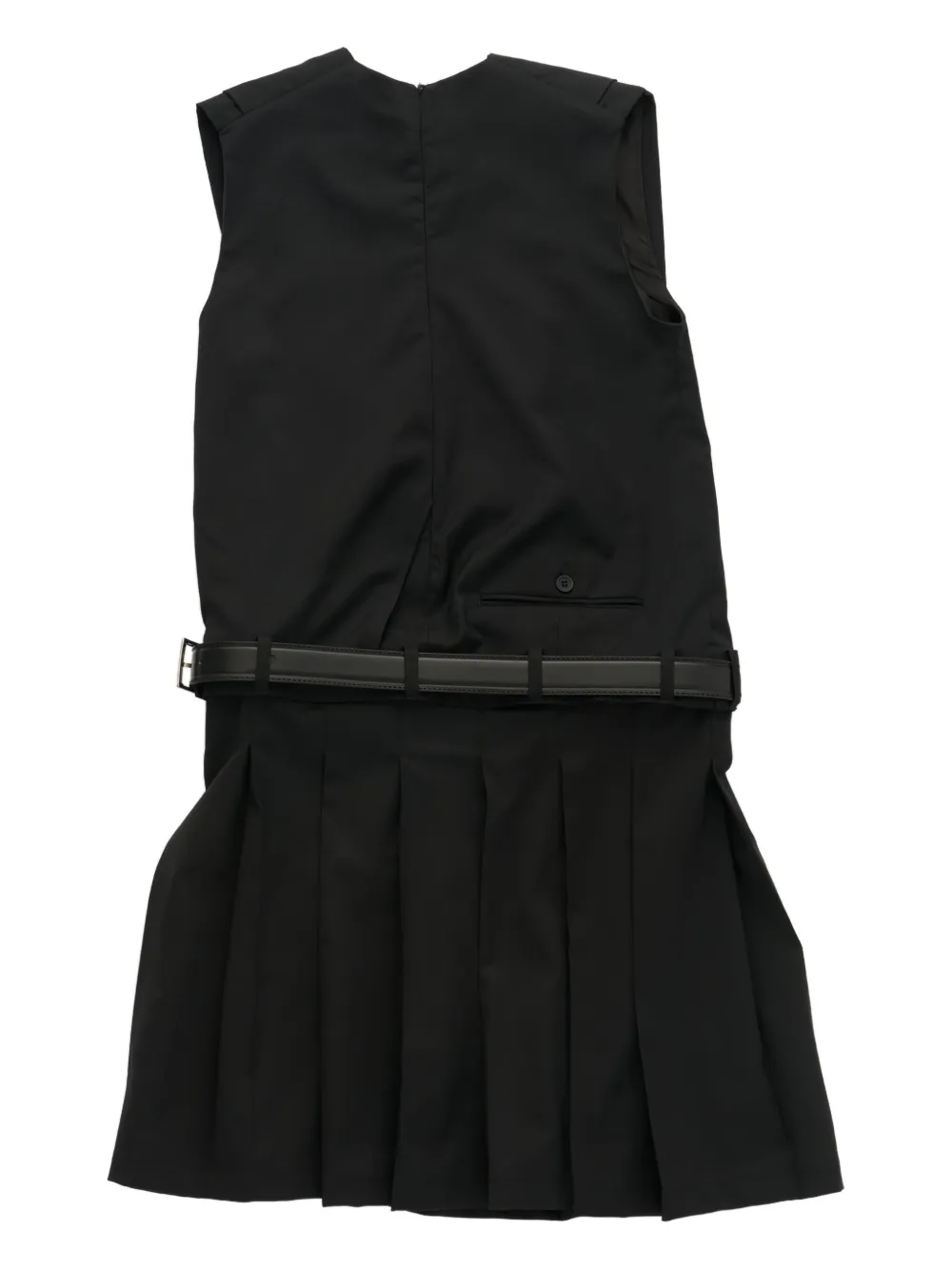 Hodakova Upside Down Pleated Midi Dress In Black