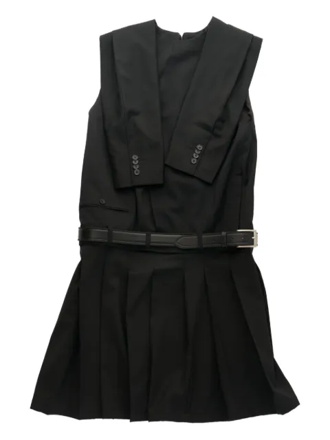 HODAKOVA pleated belted midi dress