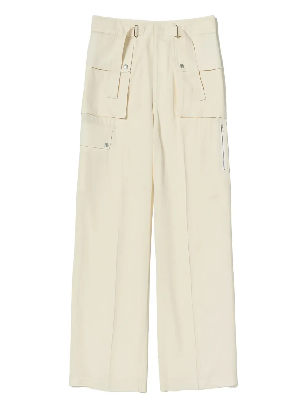 Auralee Cargo Wide-leg Trousers In Brown