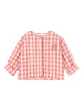 Konges Sløjd gingham-print jacket - Pink