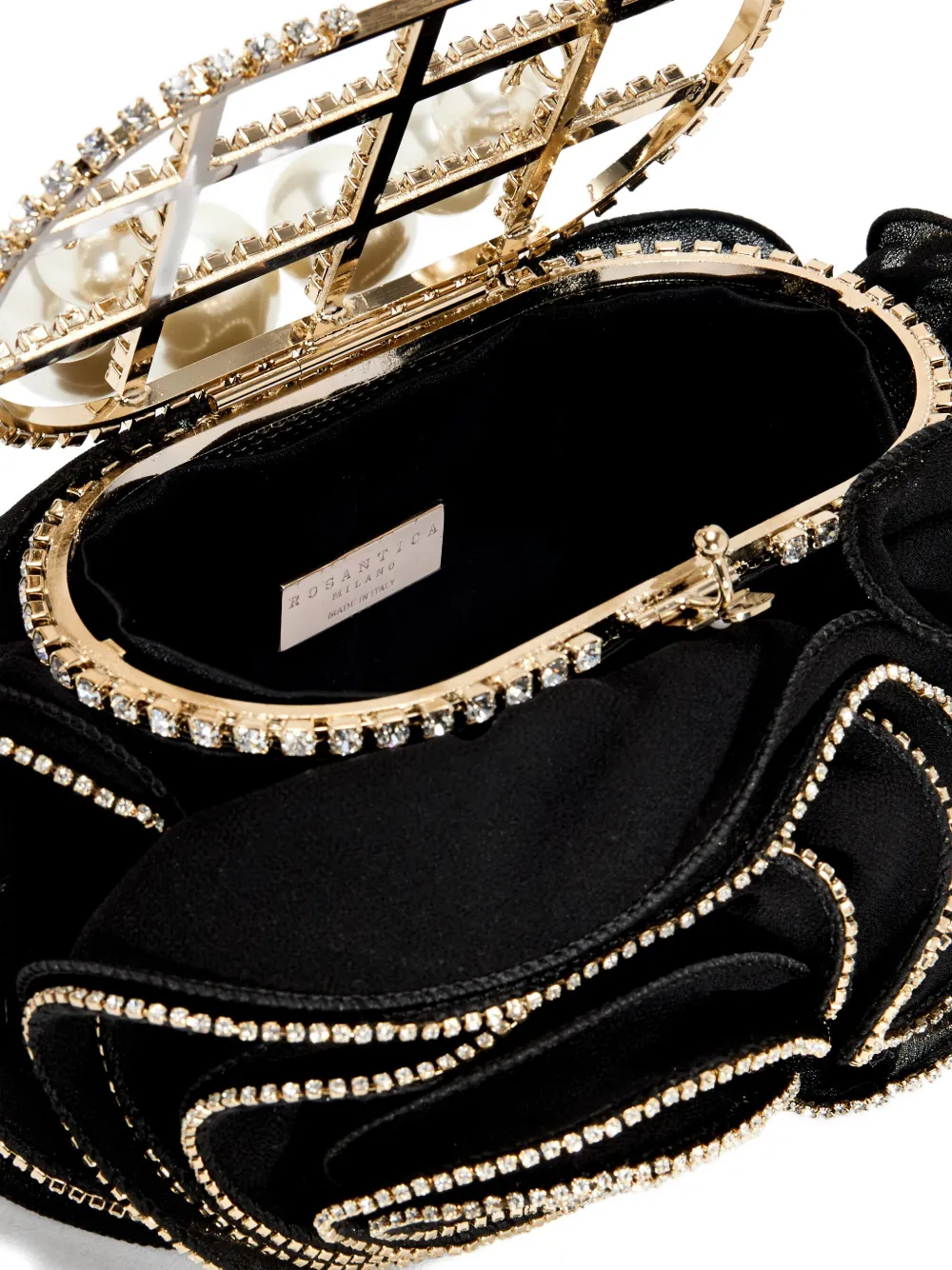 Rosantica Mini Holli Ruffles Tote Bag In Black