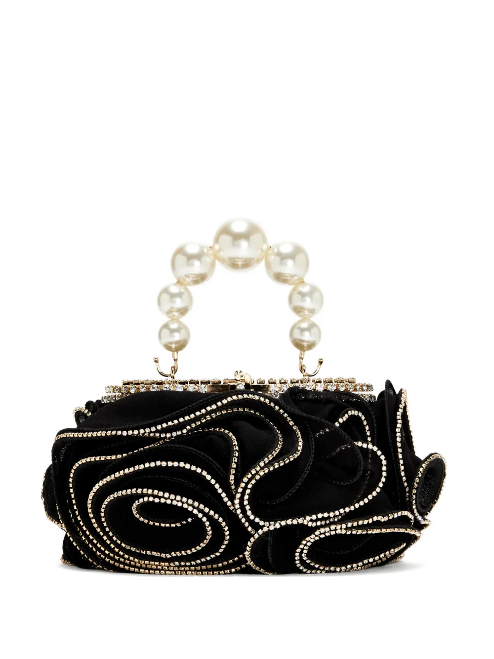 Rosantica Mini Holli Ruffles tote bag | Black | Image 1