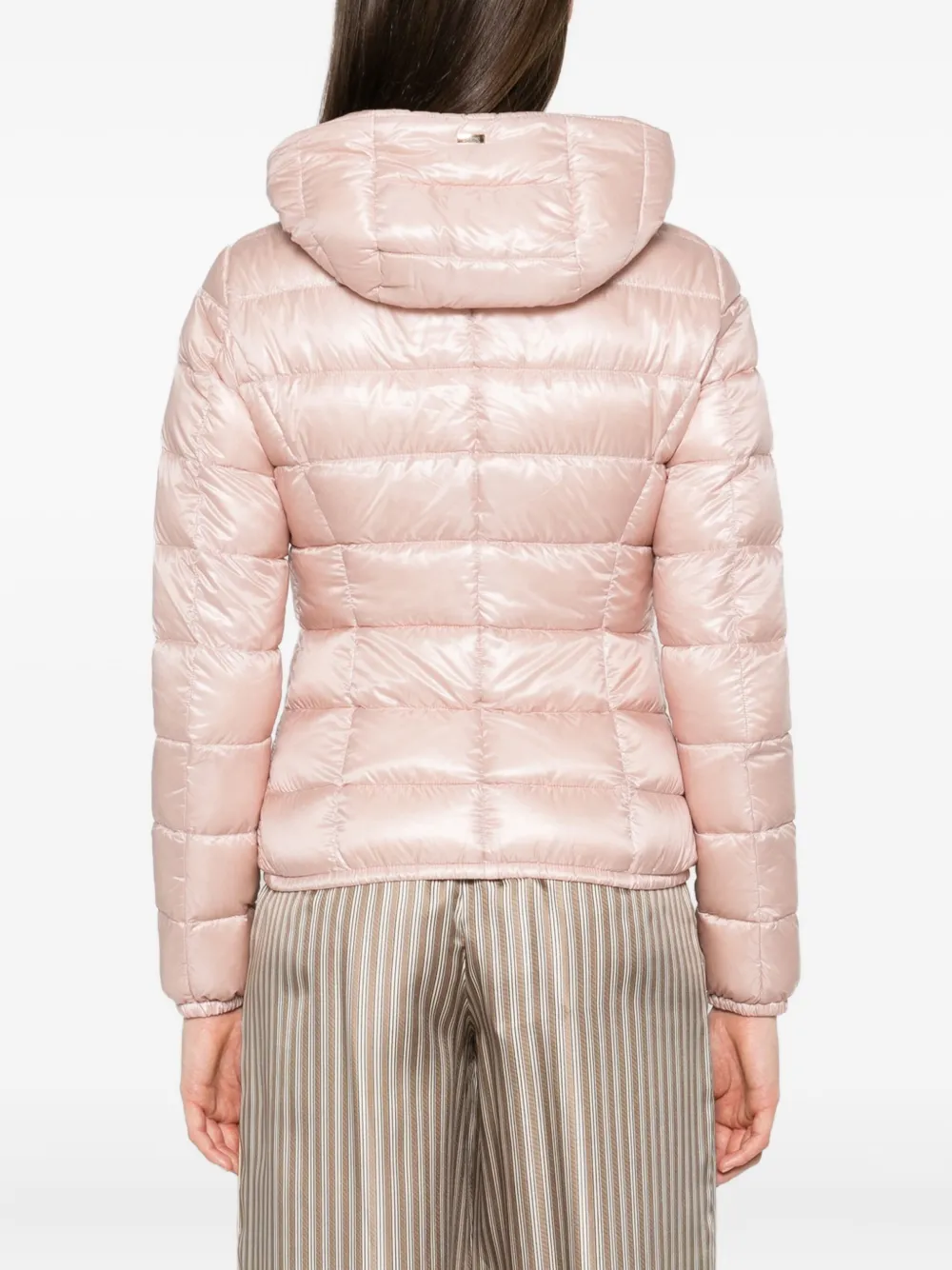 Herno Gevoerd jack met capuchon Roze