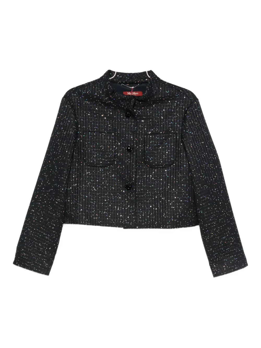 Max Mara sequin-embellished jacket Blauw
