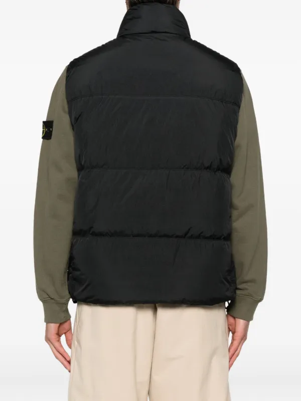 Stone Island キルティング ベスト | ブラック | FARFETCH JP