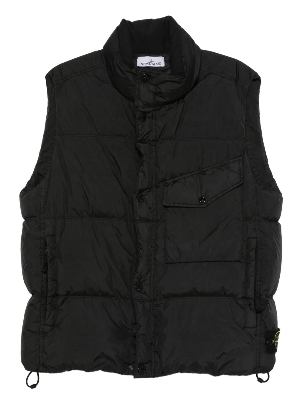 Stone Island Bodywarmer met vlakken Zwart