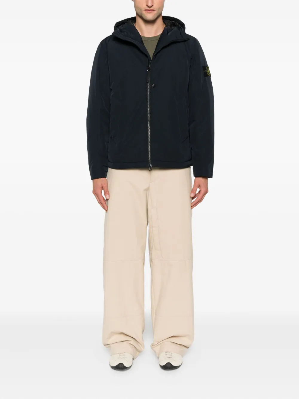 Stone Island Gewatteerd jack Blauw