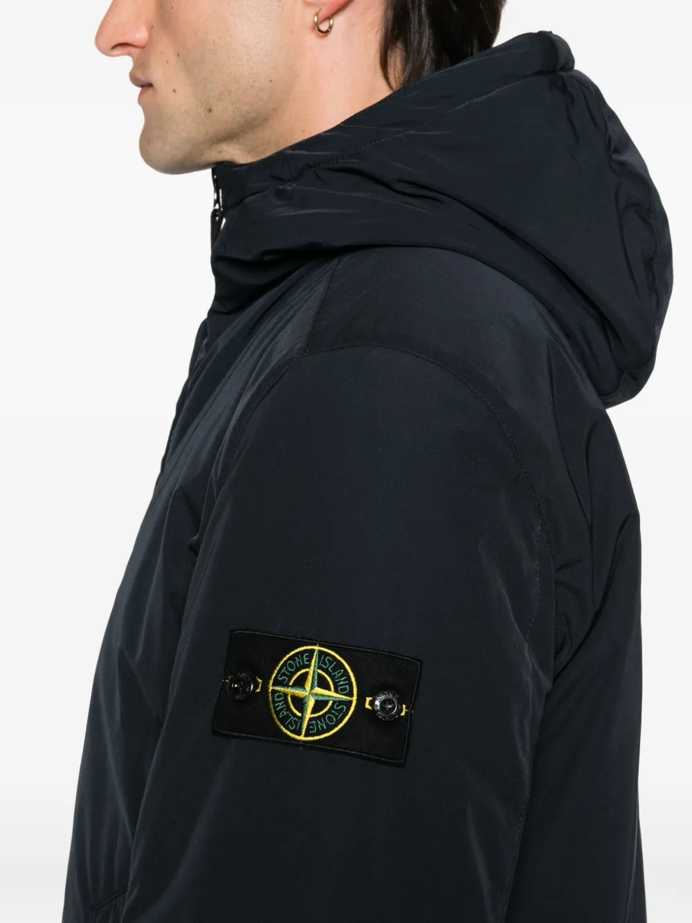 Stone Island Gewatteerd jack Blauw