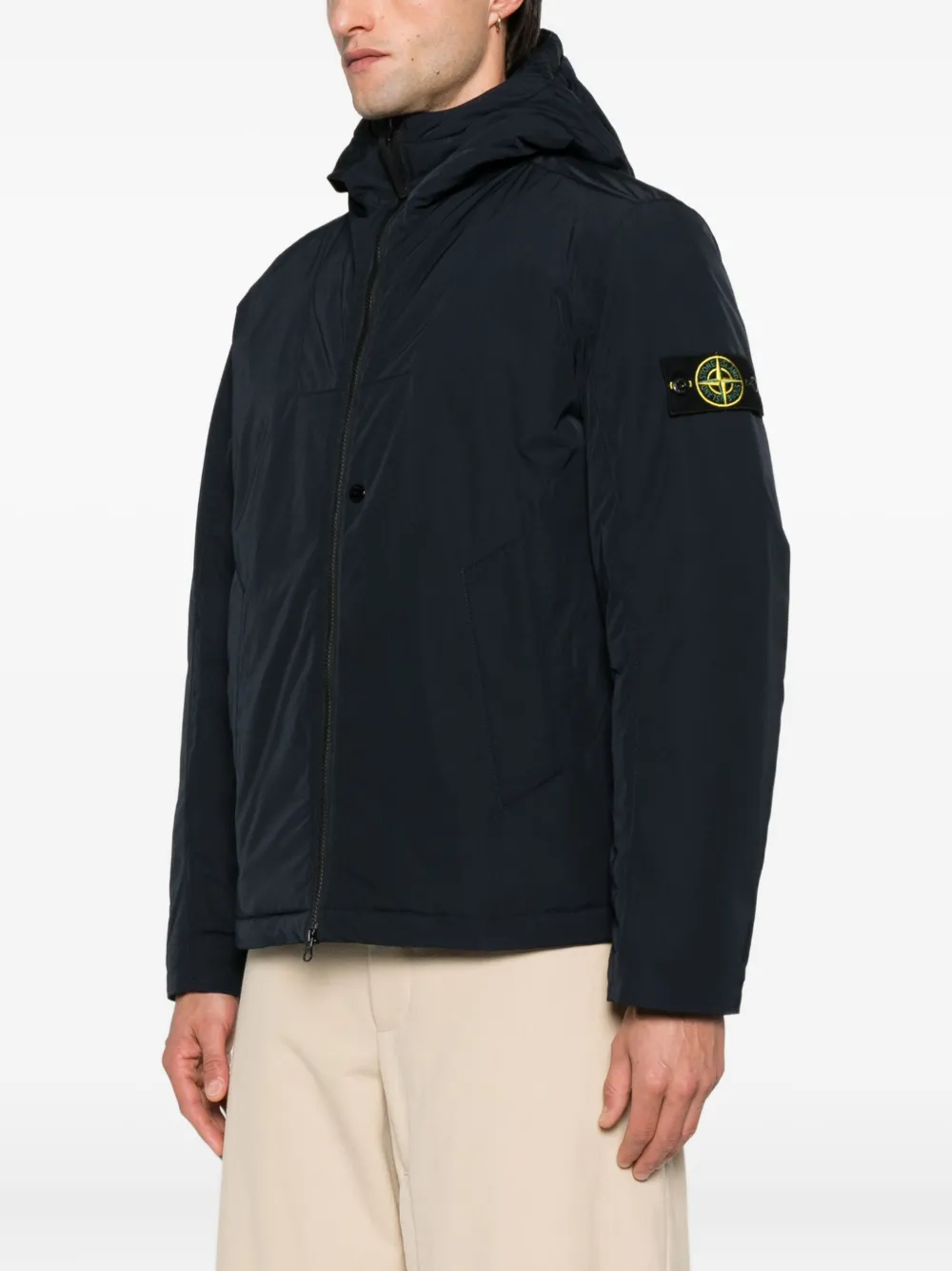 Stone Island Gewatteerd jack Blauw