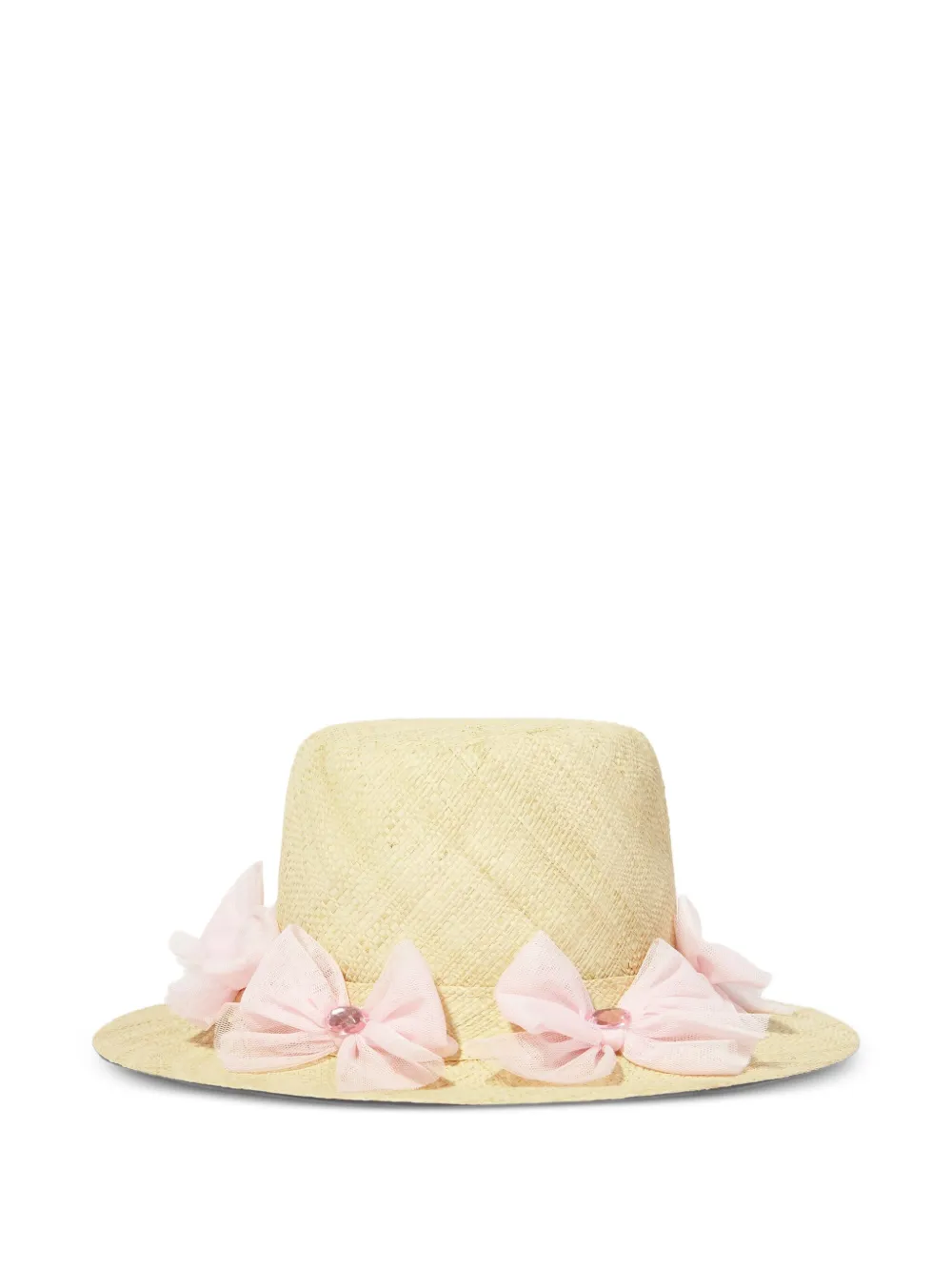 SELINIACTION KIDS tulle bows straw hat | Teen Caps | Image 2