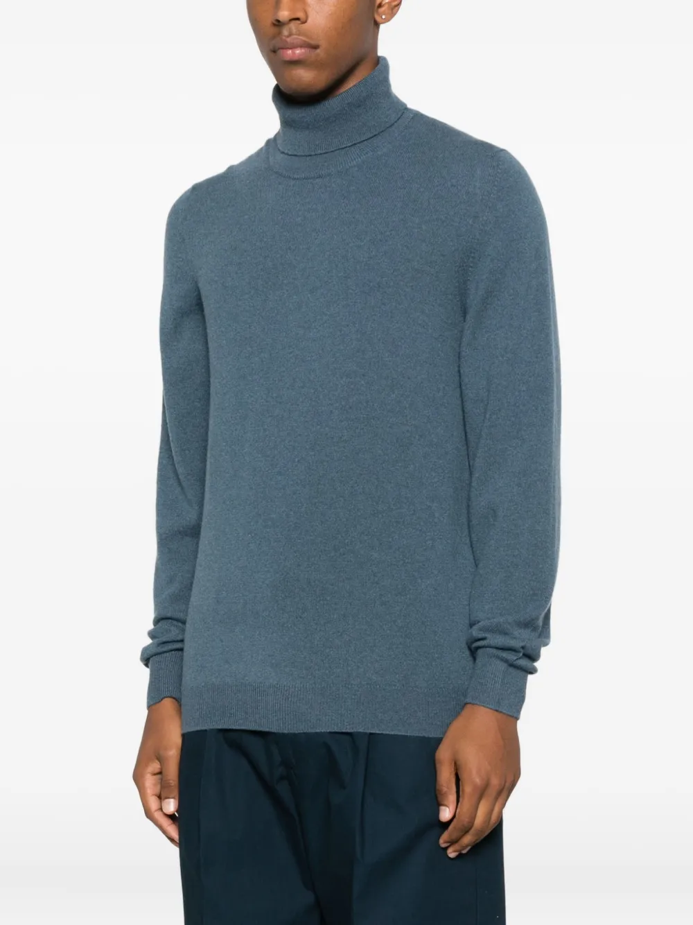 Fedeli turtleneck cashmere sweater Blauw