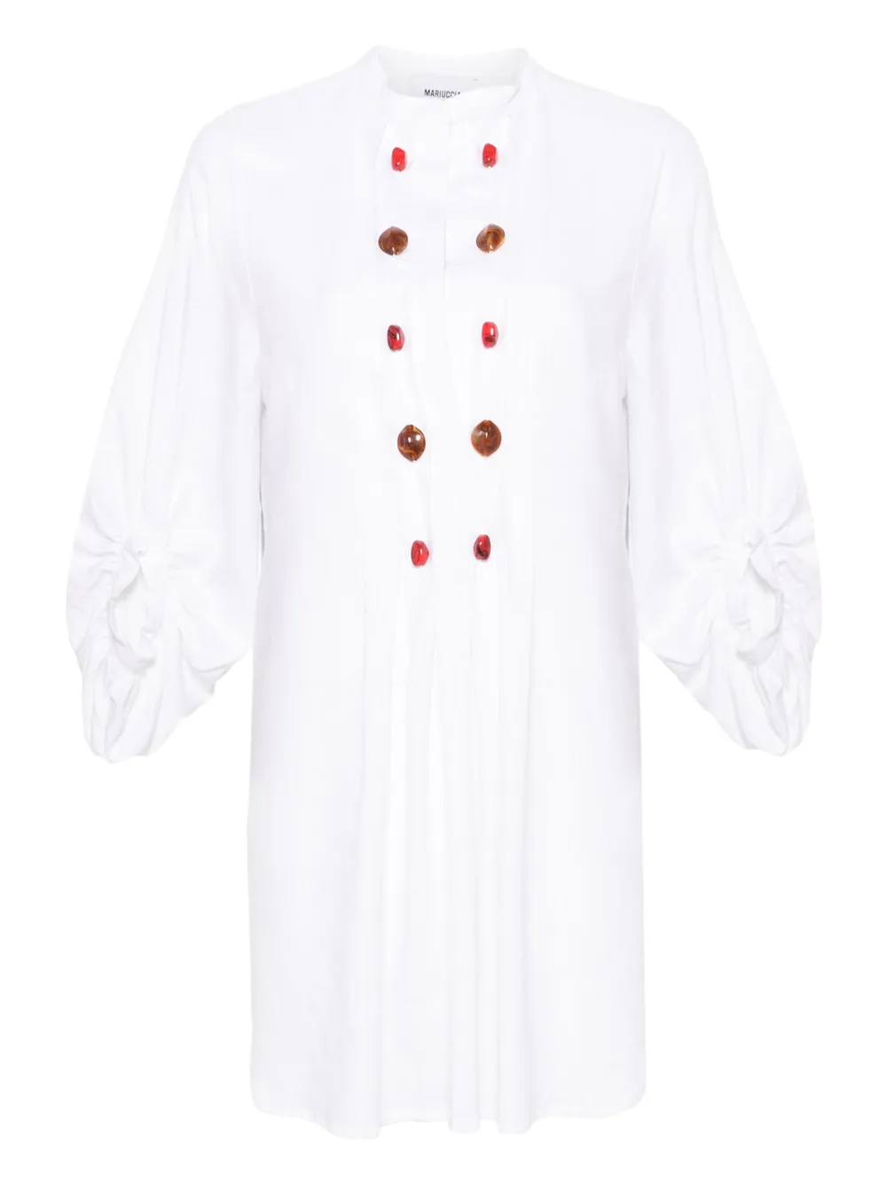 MARIUCCIA MILANO button-embellished shirt dress | White | Image 1