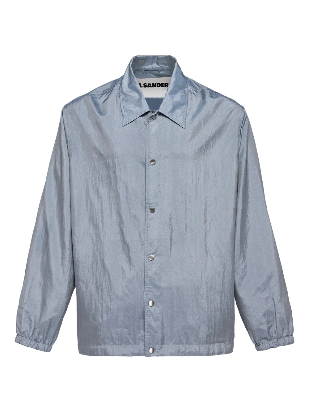 Jil Sander snap-fastening coach jacket Blauw