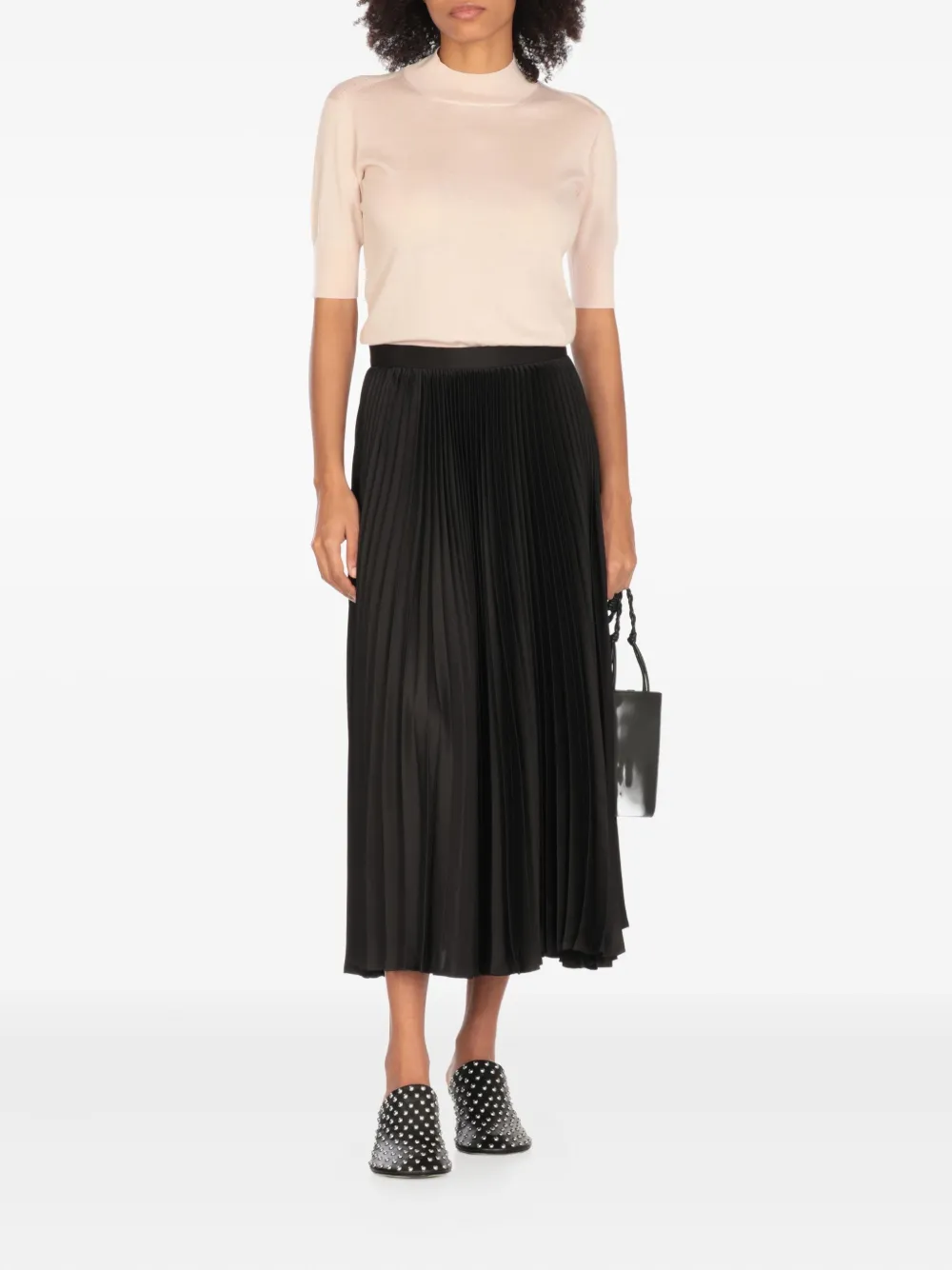 Jil Sander Trui met hoge hals Beige