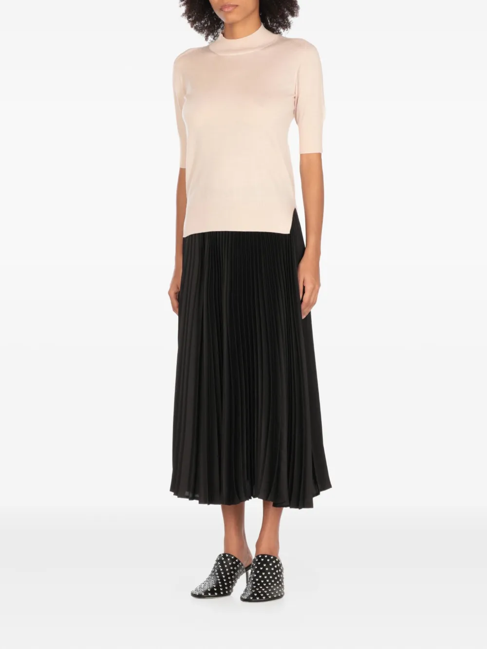 Jil Sander Trui met hoge hals Beige