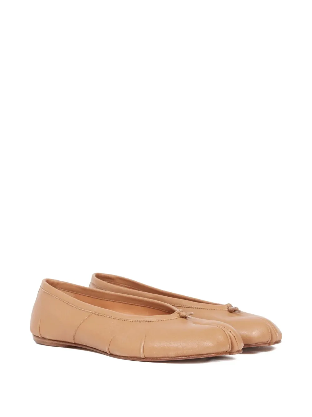Maison Margiela leather ballet flats Neutrals
