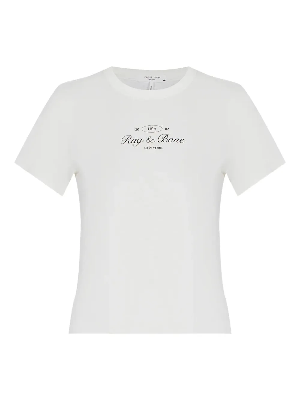 Rag & bone logo-print T-shirt Wit