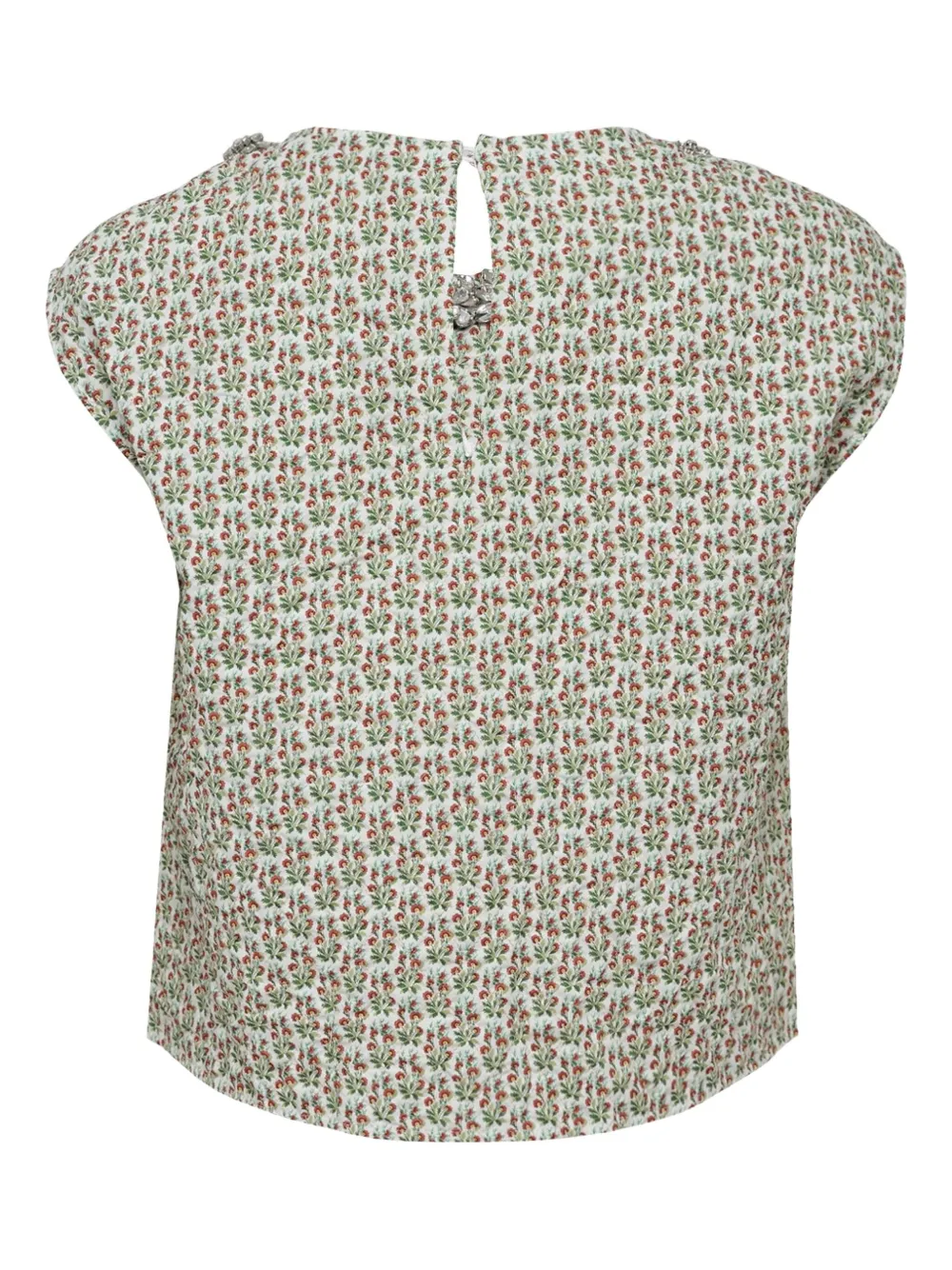 Nº21 Shirt met bloemenprint - Wit