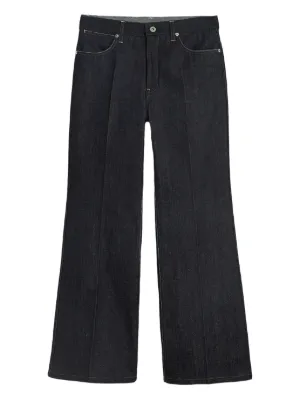 【送料&関税込】Jil Sander Trouser 18 Denim Jeans JIL SANDER - NAVY BLUE DENIM DRAPED KNEE PANTS – LE LABO STORE