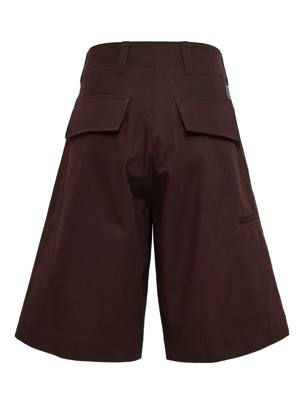 Jil Sander pocketed cotton shorts Rood