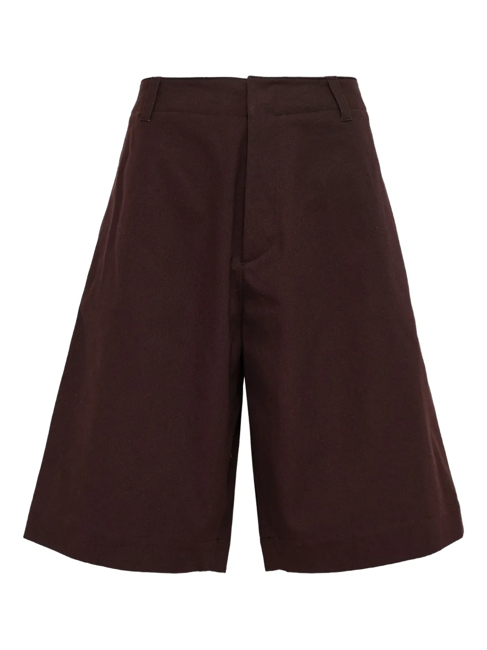 Jil Sander pocketed cotton shorts Rood