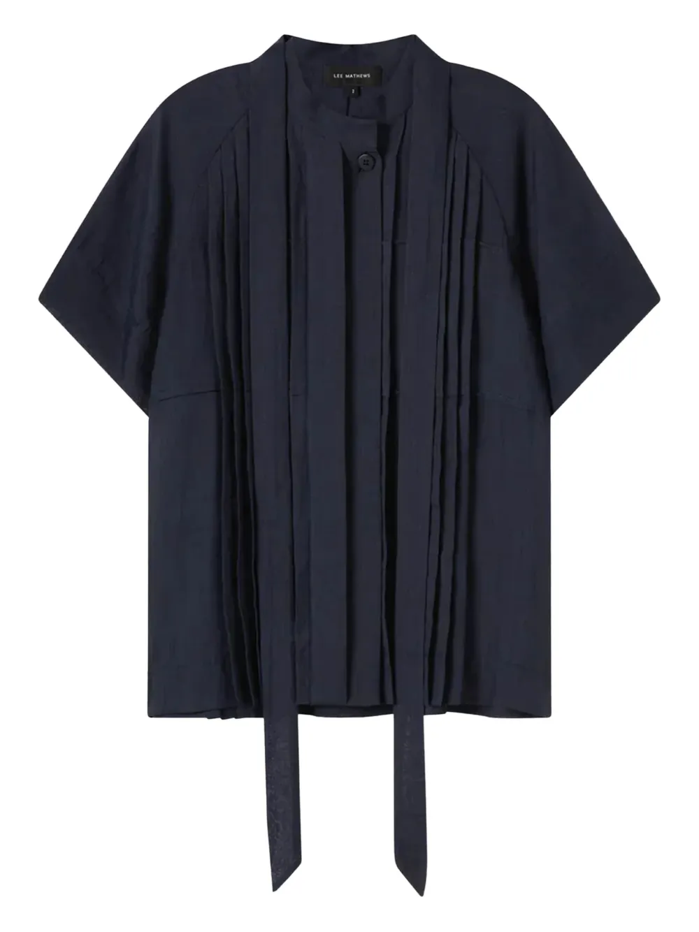 Lee Mathews Anita geplooide blouse Blauw