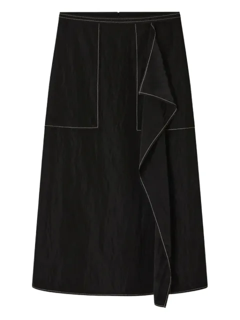 Lee Mathews pocket ruffle-embellished skirt