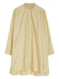 Jil Sander mandarin-collar mini shirt dress - Yellow