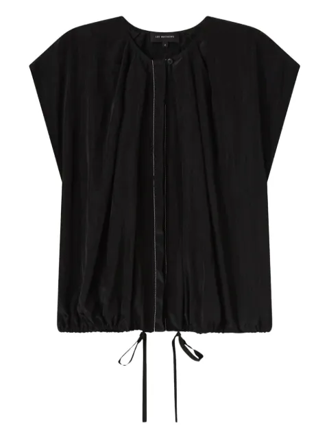 Lee Mathews pleated drawstring top