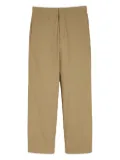 Jil Sander flat-front trousers - Brown