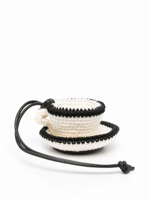 JW Anderson crocheted-cup charm