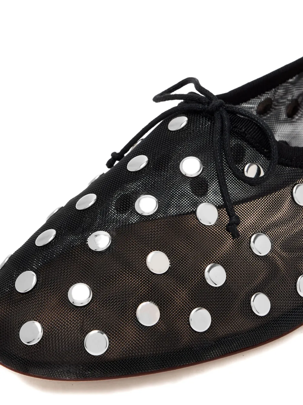 Loeffler Randall Landon studded-details ballerina shoes Black