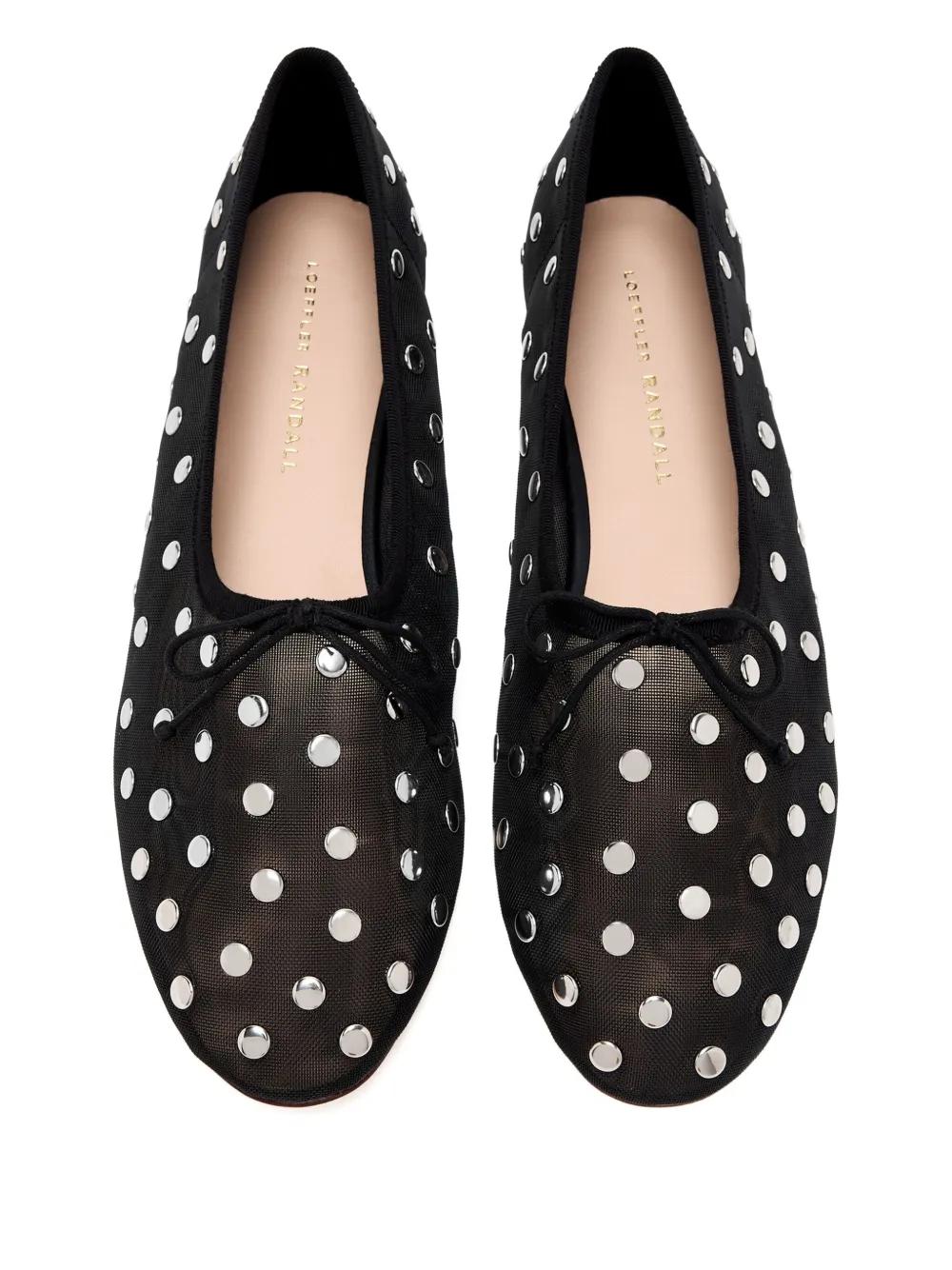 Loeffler Randall Landon studded-details ballerina shoes Black