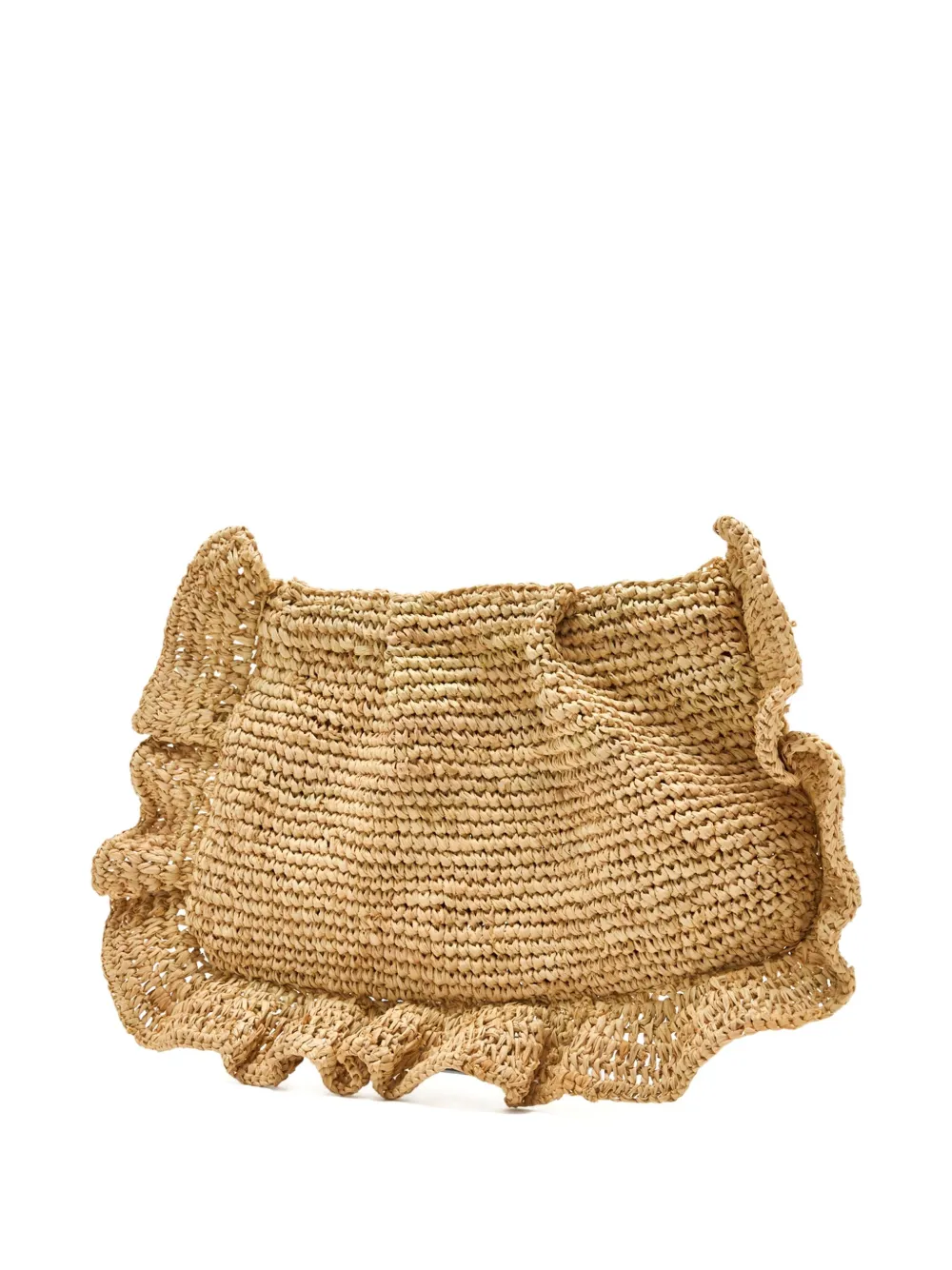 Loeffler Randall Mavis Ruffled Raffia Clutch