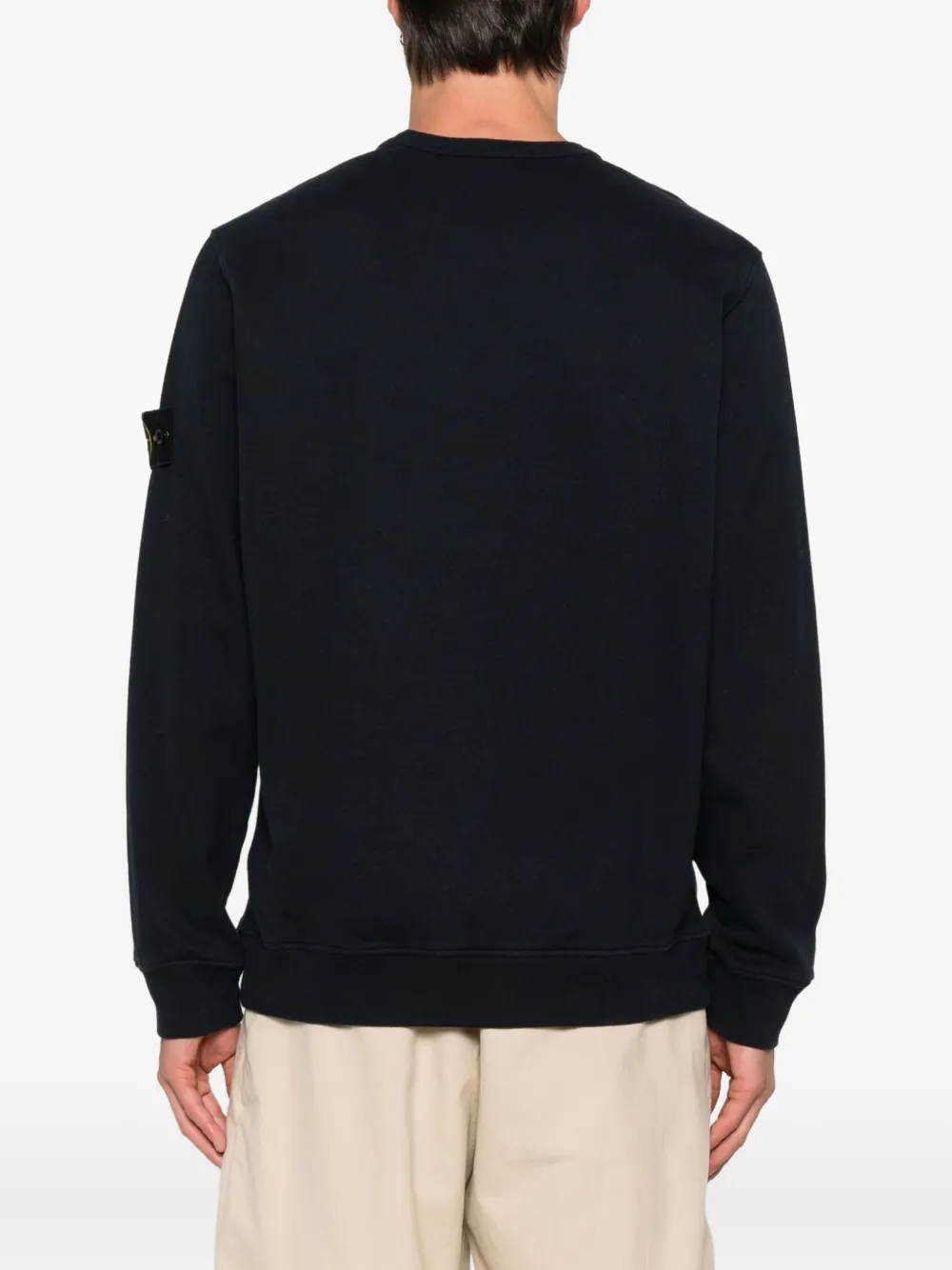 Stone Island Sweater met Compass-logopatch Blauw