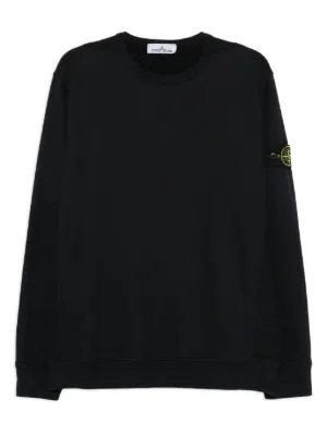 Stone Island ロゴ クルーネック スウェットシャツ | ブルー | FARFETCH JP