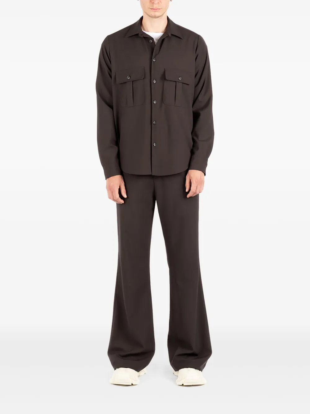 Société Anonyme Elegant Mark wide-leg trousers Bruin