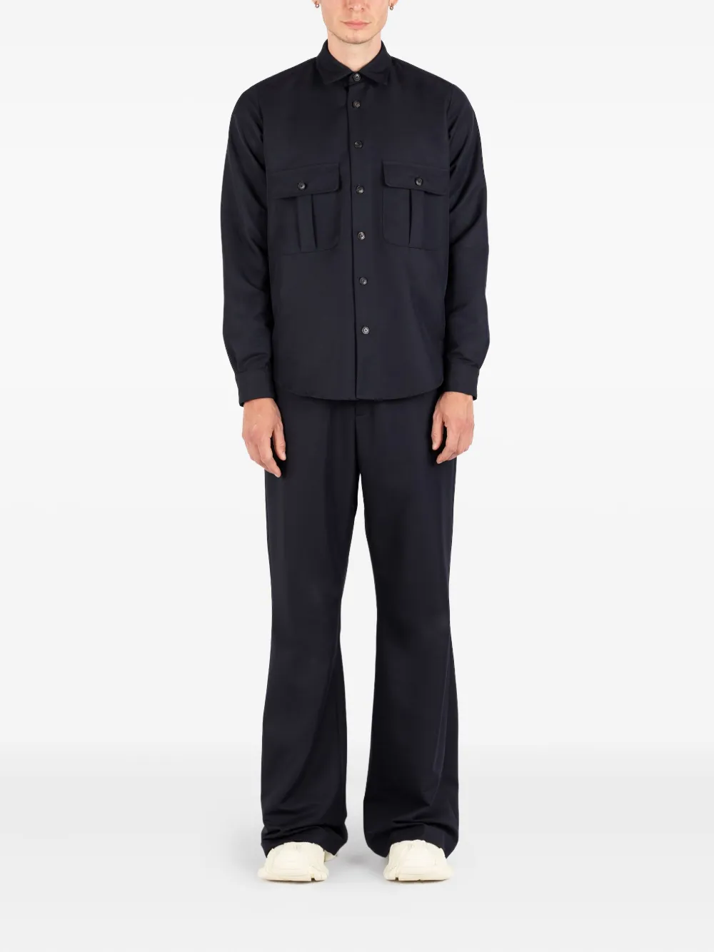 Société Anonyme Elegant Mark broek met wijde pijpen Blauw