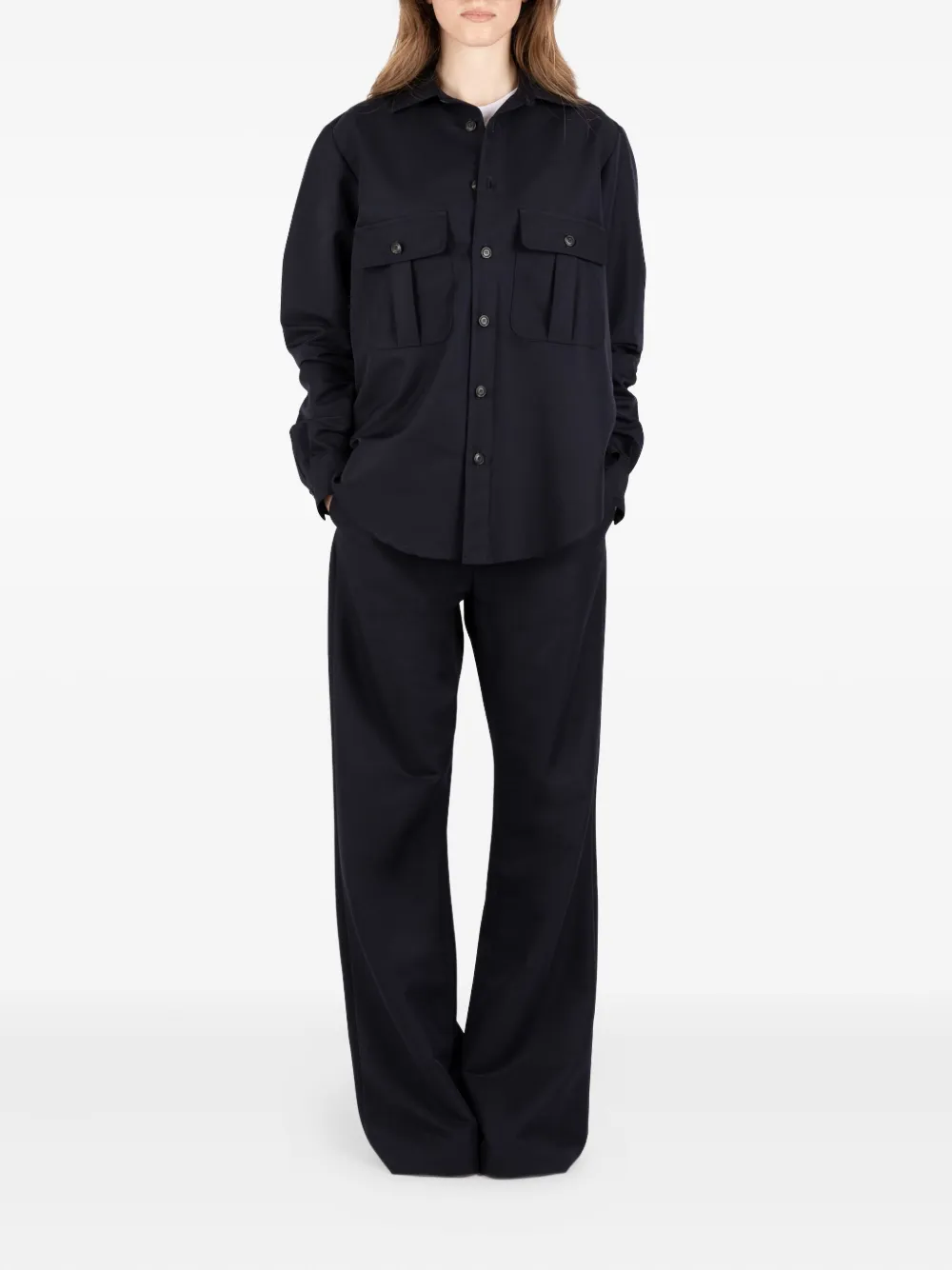 Société Anonyme Elegant Mark broek met wijde pijpen Blauw