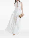 Babylone Paris lace-insert maxi dress - White